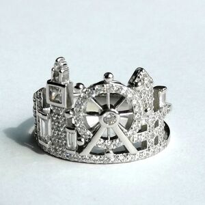London Skyline ring sterling silver cz size  7 🆕